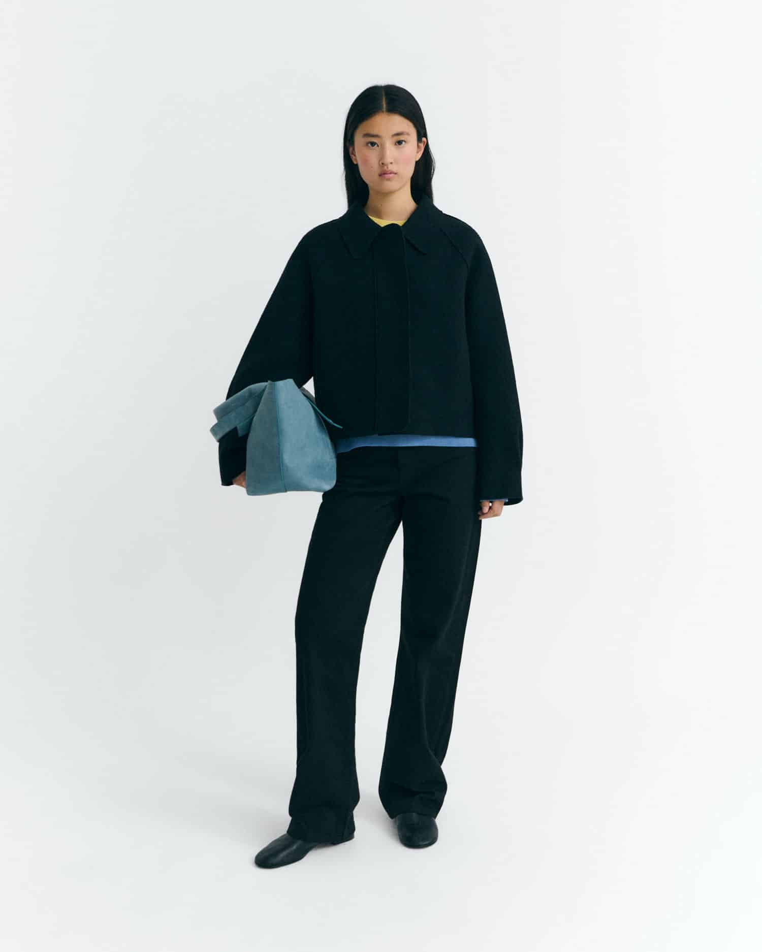 Daria Relaxed Fine Wool Jacket Black