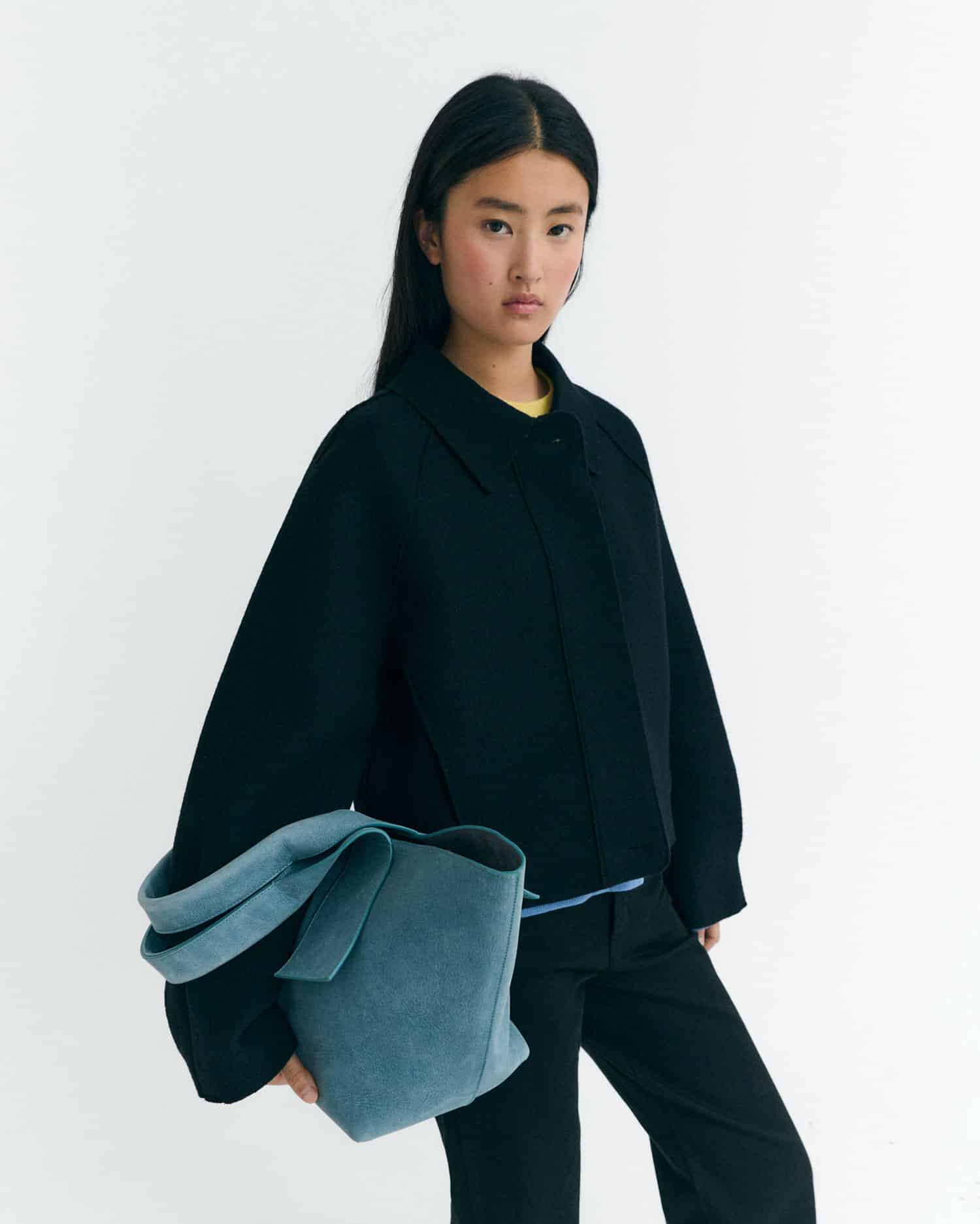 Daria Relaxed Fine Wool Jacket Black