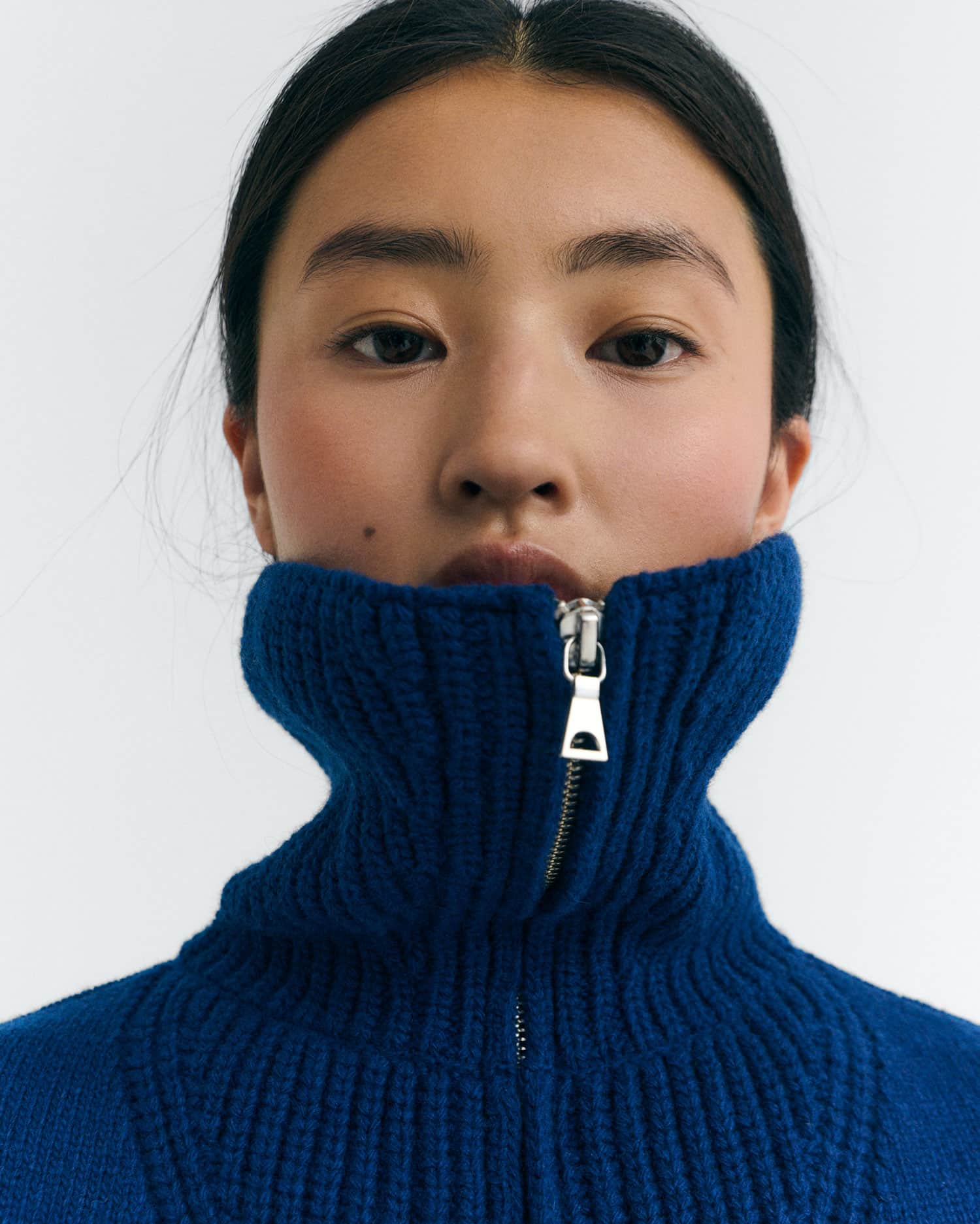 Tanit Wool Zip-Polo Knit