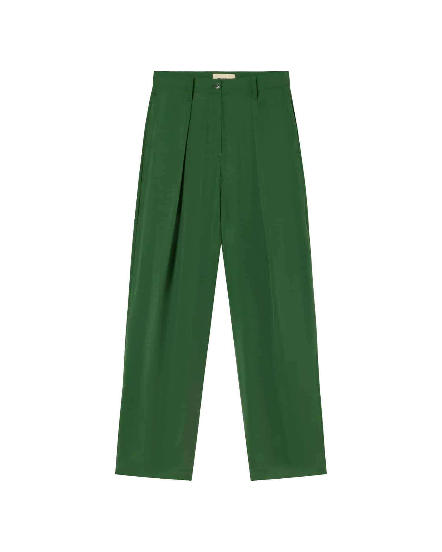 Cirila Cupro Pants Dill Green