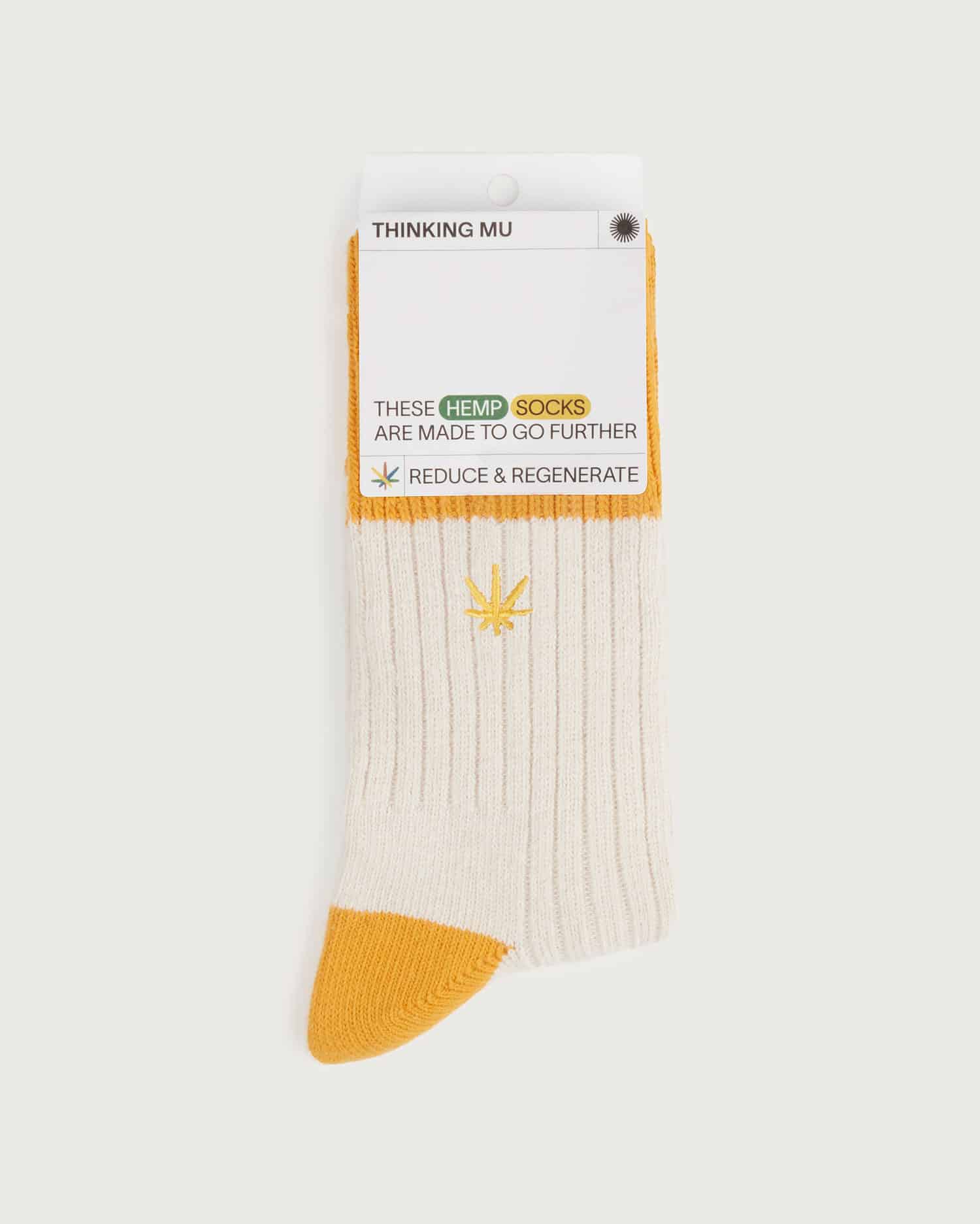 Mimosa Peu Hemp Socks Yellow